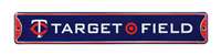 Minnesota Twins Steel Street Sign with Logo-TARGET FIELD w/Logo    