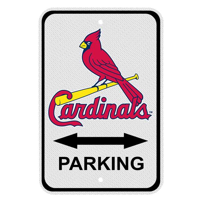 St Louis Cardinals Reflective Aluminum Parking Sign-Arrow