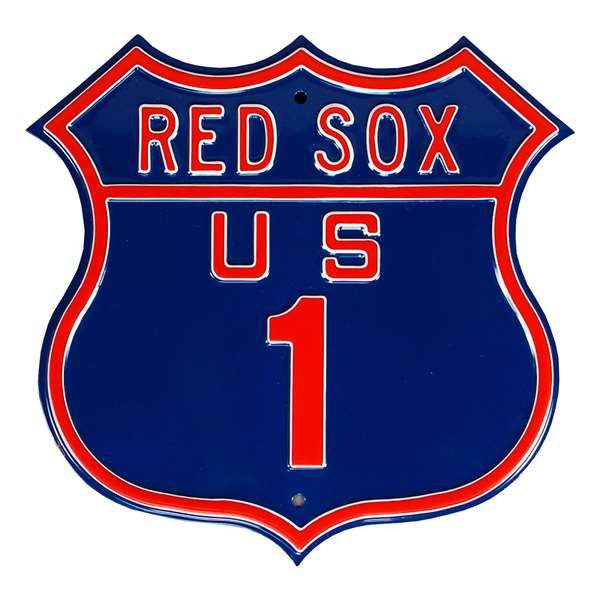 Boston Red Sox Steel Route Sign-US-1   