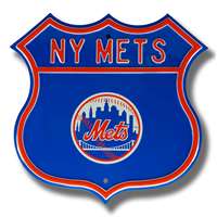 New York Mets Steel Route Sign-Primary Logo   