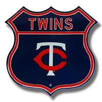 Minnesota Twins Steel Route Sign-TC Logo   