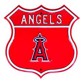 Los Angeles Angels Steel Route Sign-Primary Logo   