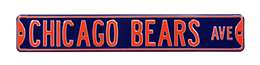 Chicago Bears Steel Street Sign-CHICAGO BEARS AVE    