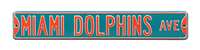 Miami Dolphins Steel Street Sign-MIAMI DOLPHINS AVE    