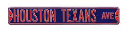 Houston Texans Steel Street Sign-HOUSTON TEXANS AVE    