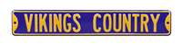 Minnesota Vikings Steel Street Sign-VIKINGS COUNTRY    