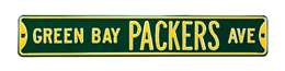 Green Bay Packers Steel Street Sign-GREEN BAY PACKERS AVE on Green    