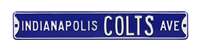 Indianapolis Colts Steel Street Sign-INDIANAPOLIS COLTS AVE    