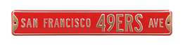 San Francisco 49ers Steel Street Sign-SAN FRANCISCO 49ERS AVE    