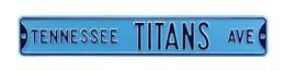 Tennessee Titans Steel Street Sign-TENNESSEE TITANS AVE    
