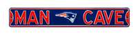 New England Patriots Steel Street Sign with Logo-MAN CAVE   