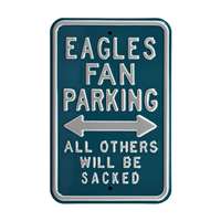 Philadelphia Eagles Steel Parking Sign-ALL OTHERS WILL BE SACKED   