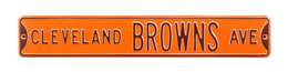 Cleveland Browns Steel Street Sign-CLEVELAND BROWNS AVE    