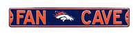 Denver Broncos Steel Street Sign with Logo-FAN CAVE   