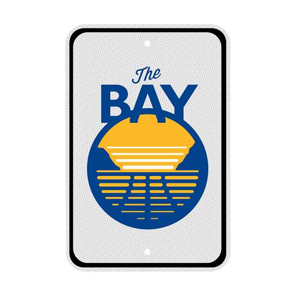 Golden State Warriors Reflective Aluminum Parking Sign- The Bay