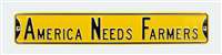 Iowa Hawkeyes-ANF Steel Street Sign-AMERICA NEEDS FARMERS                                  