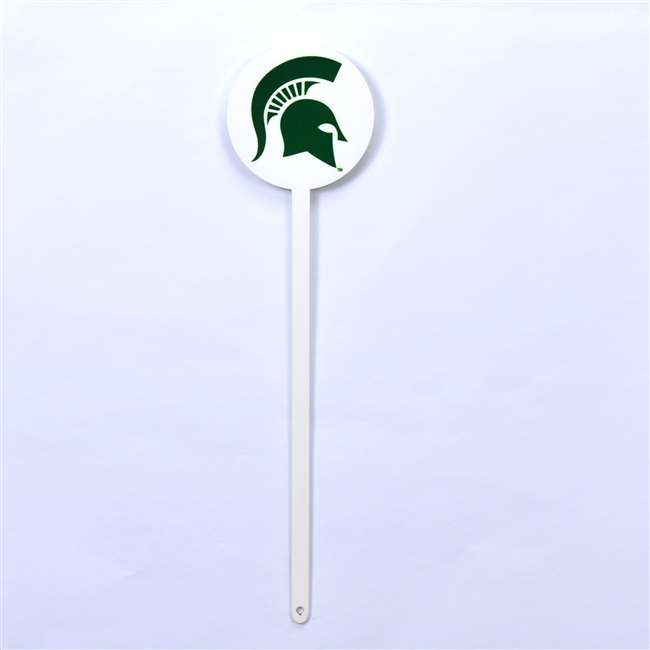 Michigan State Spartans Laser Cut Steel Garden Stake-White   