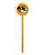 Missouri Tigers Laser Cut Steel Garden Stake-Tiger Head on Gold   