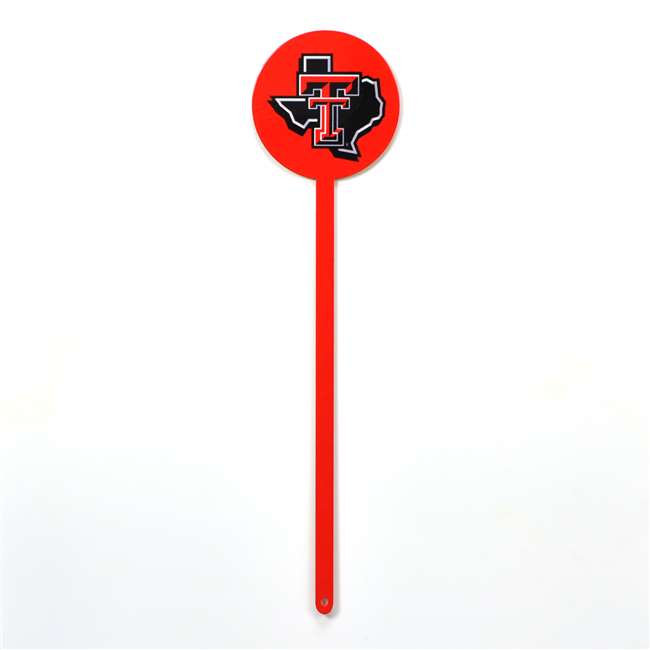 Texas Tech Red Raiders Laser Cut Steel Garden Stake-Primary Logo Red