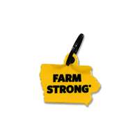 Iowa Hawkeyes-ANF Laser Cut Logo Steel Key Ring-Farm Strong   