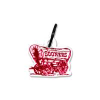 Oklahoma Sooners Laser Cut Logo Steel Key Ring-Schooner   