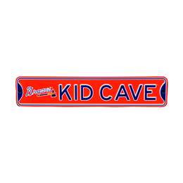Atlanta Braves Steel Kid Cave Sign   