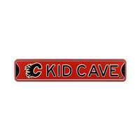 Calgary Flames  Steel Kid Cave Sign   