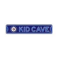 Winnipeg Jets  Steel Kid Cave Sign   