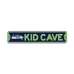 Seattle Seahawks Steel Kid Cave Sign   