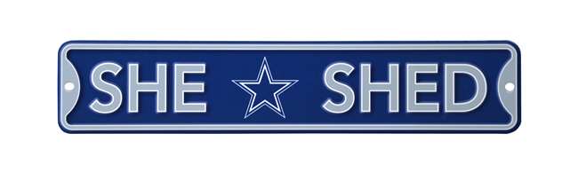 Dallas Cowboys Steel She Shed Sign   