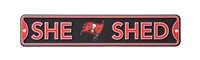 Tampa Bay Bucs Steel She Shed Sign   