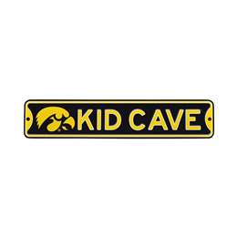 Iowa Hawkeyes  Steel Kid Cave Sign   