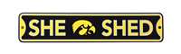 Iowa Hawkeyes  Steel She Shed Sign   