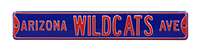 Arizona Wildcats Steel Street Sign-WILDCATS AVE    