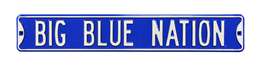 Kentucky Wildcats Steel Street Sign-BIG BLUE NATION   