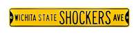 Wichita State Shockers Steel Street Sign-WICHITA STATE SHOCKERS AVE    