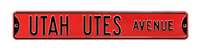 Utah Utes Steel Street Sign-UTAH UTES AVE    