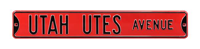 Utah Utes Steel Street Sign-UTAH UTES AVE    