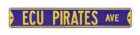 East Carolina Pirates Steel Street Sign-ECU PIRATES AVE    