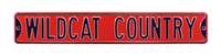 Arizona Wildcats Steel Street Sign-WILDCAT COUNTRY    