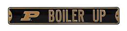 Purdue Boilermakers Steel Street Sign with Logo-BOILER UP   