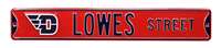 Dayton Flyers Steel Street Sign with Logo-LOWE'S STREET    