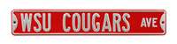 Washington State Cougars Steel Street Sign-WSU COUGARS AVE    