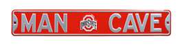 Ohio State Buckeyes Steel Street Sign with Logo-MAN CAVE    
