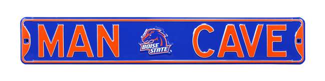 Boise State Broncos Steel Street Sign with Vintage Logo-MAN CAVE    