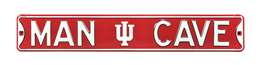 Indiana Hoosiers Steel Street Sign with Logo-MAN CAVE    