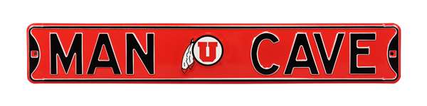 Utah Utes Steel Street Sign with Logo-MAN CAVE   