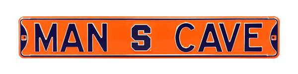 Syracuse Orange Steel Street Sign with Logo-MAN CAVE    