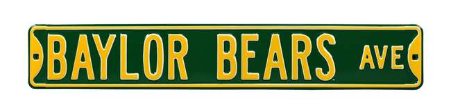 Baylor Bears Steel Street Sign-BAYLOR BEARS BLVD