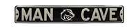 Boise State Broncos Steel Street Sign with Logo-MAN CAVE on Black    